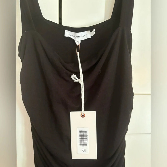 Good American Ruched Maxi Dress Size 0 NWT - Picture 8 of 9